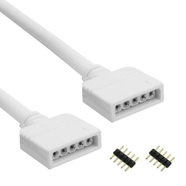 Cable de extensión Cable de extensión de tira de luz Universal para conector LED 3528 5050 RGB/5050 RGBW accesorio de cable extensor de banda de lámpara Hugtrwg Para estrenar