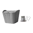 thumbnail image 3 of Cesta colgante para bicicleta, cesta para bicicleta con tapa, ligera, resistente y práctica para llevar en bicicleta. Gris, 3 of 9