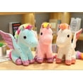 thumbnail image 4 of Unicorn Stuffed Animal Plush With Rainbow Wings, 4 of 5