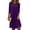 Purple, variant on CIENVNSTG Fashion Casual Solid-color Dress Party Dress Spring Summer Dress For Women