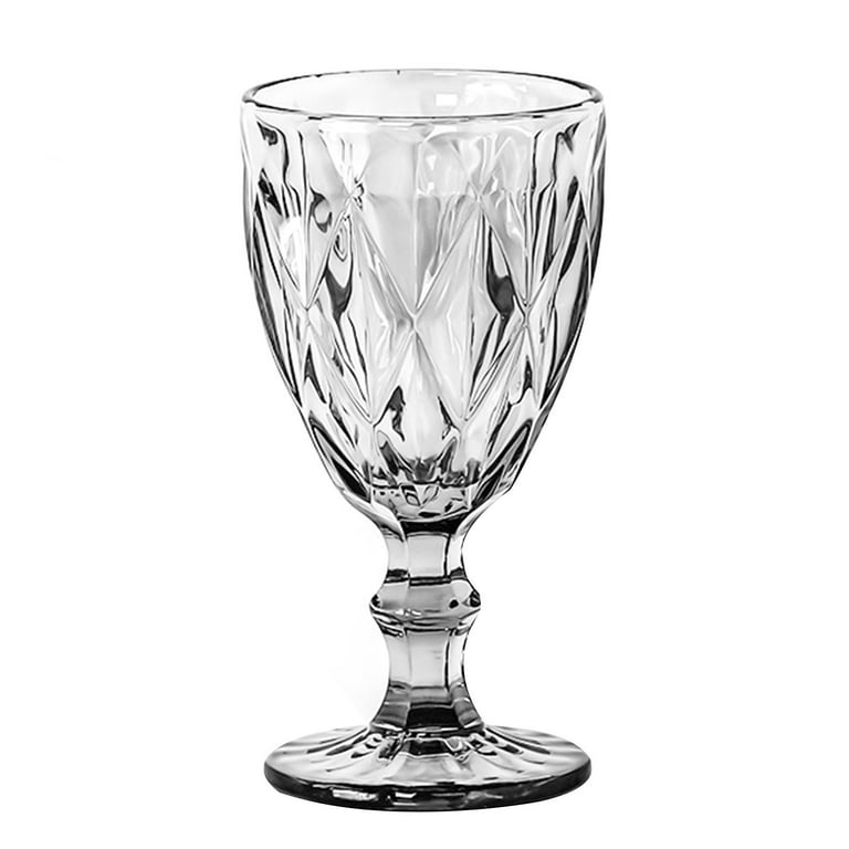 240ml champagne red crystal stemed goblet wine glass for weding