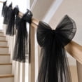 thumbnail image 6 of Large 13x11 Inch Black Christmas Bows, 5-Pack Flocked Velvet Hanging Ornaments for Tree, Garland, Wreath, Holiday Party Backdrop Decorations, 6 of 7