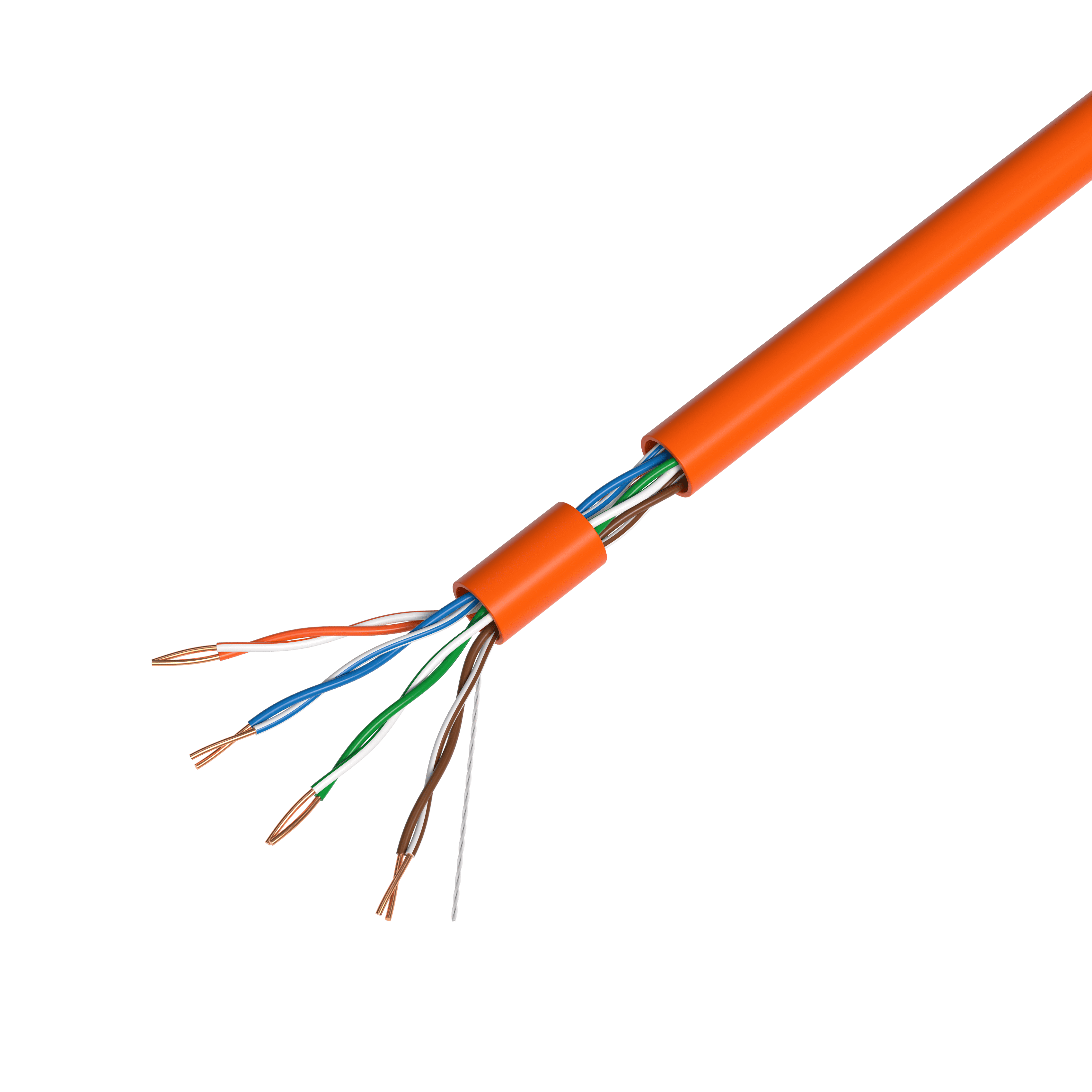 Cables Direct Online 1000ft Cat5e Ethernet Cable – 24AWG Solid CCA, UTP, Unshielded, 350MHz, LAN Network Wire, Pull Box, RJ45 Compatible, Indoor Use, High-Speed Internet, Orange