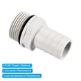 thumbnail image 4 of Uxcell Hose Barb Fitting 20mm Barbed G3/4 Male Thread, 2 Pack Pipe Connector, Grey, 4 of 6