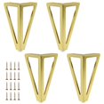 thumbnail image 1 of Patas de muebles doradas Timcorr Patas de sofá Metal 3,2 x 3,2 x 6 pulgadas, 1 of 6