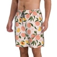 thumbnail image 2 of Pofeuu Peach With Leaves1 Prin Men's Swim Trunks Quick Dry Bathing Suit Swimming Board Shorts Mesh Lining Beach Swimwear-X-Large, 2 of 6