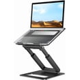thumbnail image 1 of Support pour Ordinateur Portable pour Bureau, Hauteur Ajustable, Support Télescopique pour Ordinateur avec Conception Coulissante, Rehausseur Ergonomique pour Ordinateur Portable, Convient à Tous les Ordinateurs Portables &#, 1 of 9