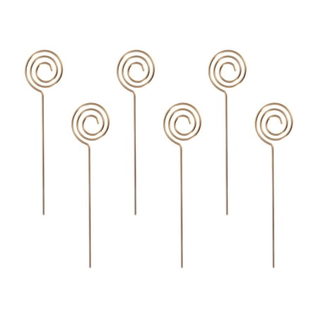 

Uxcell Metal Cocktail Toothpicks Circle Shape Drink Pick Cocktail Skewer 6Pack(Rose Gold)