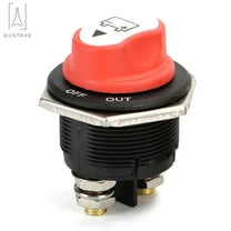 Gustave Battery Disconnect Switch 200/100A Battery Isolator Power Cut Off Master Switch for Cars Marine/Boat Off Road Vehicle Trucks RV ATV