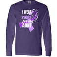 thumbnail image 3 of Inktastic I Wear Purple For My Aunt Lupus Awareness Long Sleeve T-Shirt, 3 of 5
