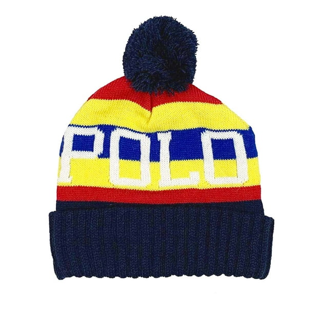 Polo Ralph Lauren Polo RL Men's Colorful Pom Pom Beanie Hat Walmart