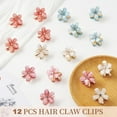 thumbnail image 5 of 12Pcs Mini Flower Hair Clips, Decorative Wedding Bridal Hair Barrettes and Pins for Girls Women for Thin/Thick Curly Hair Non Slip Bangs Pins, 5 of 7