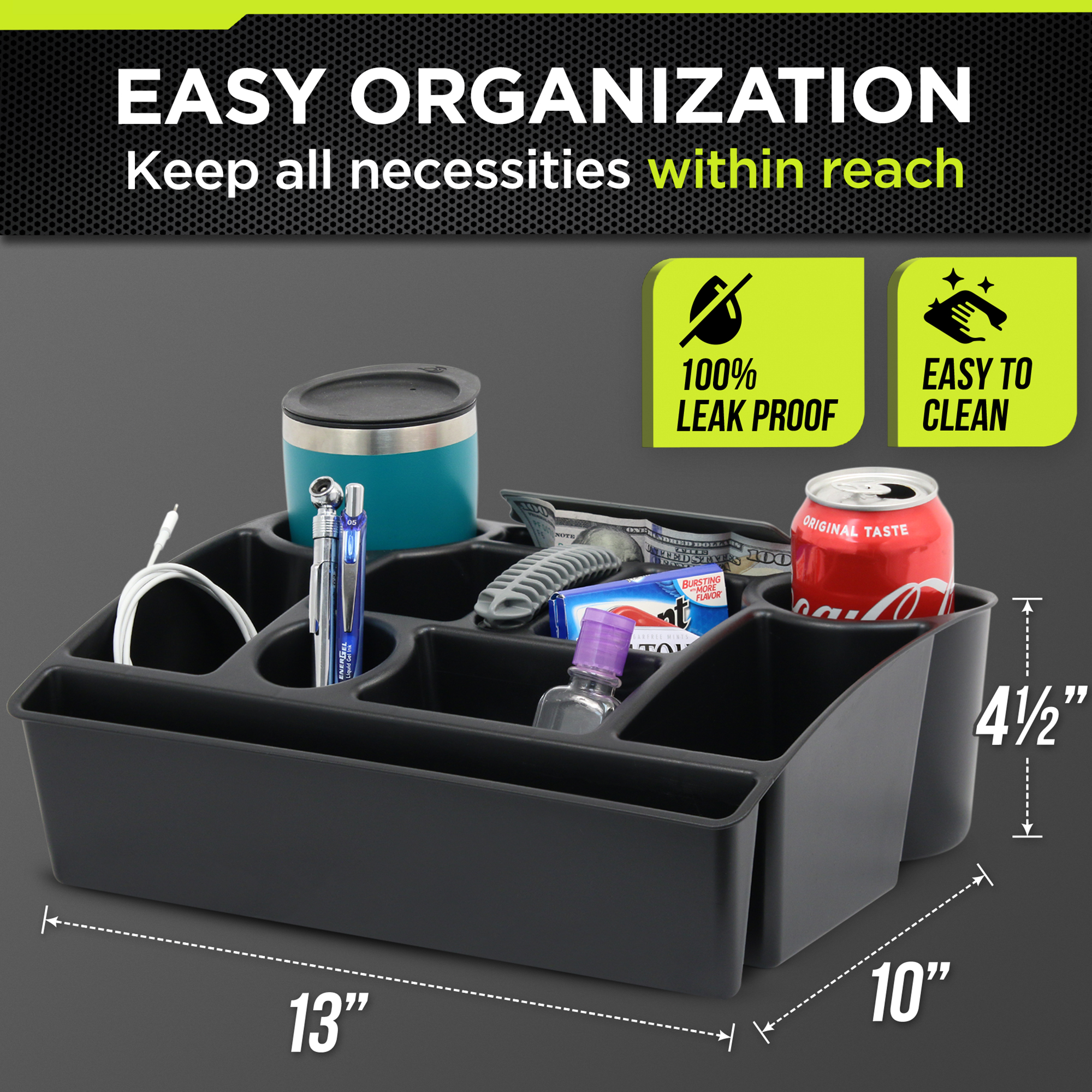 Auto Drive Universal Seat Console Organizer photo 2