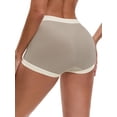 thumbnail image 3 of INSPIRE CHIC Women's Full Coverage Maternity Underwear Plus Size High Waisted Ice Silk Invisible Breathable Panties XXL Light Brown, 3 of 4