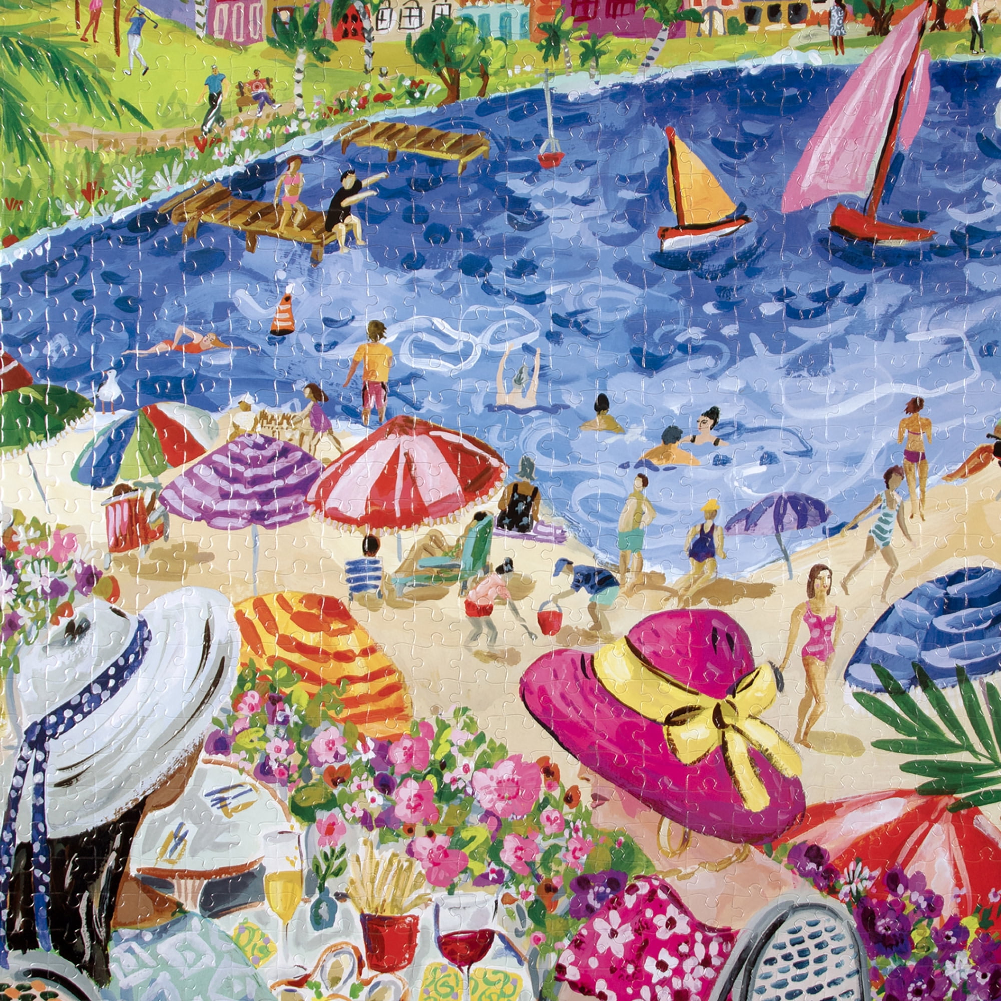 eeBoo Piece & Love: Lunch by the Sea - 1000 Piece Puzzle - Adult