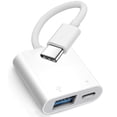 thumbnail image 1 of Apple USB-C to USB Camera Adapter with 30W Charging Port for iPhone 17/16/15, MFi Certified USB 3.0 OTG Cable Compatible with MacBook Pro Air, iPad Pro/Air, iMac, Galaxy S25 and More, 1 of 7
