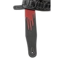 thumbnail image 4 of Walker & Williams GP-33 Red & Black Flames Padded Glove Leather Guitar Strap, 4 of 8