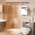 thumbnail image 5 of CAMPLUX 18kW 240V Tankless Electric Water Heater, Instant Hot Water On Demand, Digital Display, Energy Saving, ETL Certified, Compact Wall-Mount for Home Shower, 5 of 8