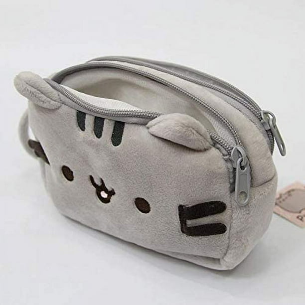 NICI Estuche Para Lápices Gato 25cm Blanco - Estuche De Peluche Para Niñas Y Mujeres, Bolsa Para El Colegio, La Oficina O Cosméticos, Suave Bolsa De Peluche