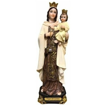 9" inch Virgen Del Carmen Imagen Our Lady of Mount Carmel Statue Virgin Catholic Home Decor