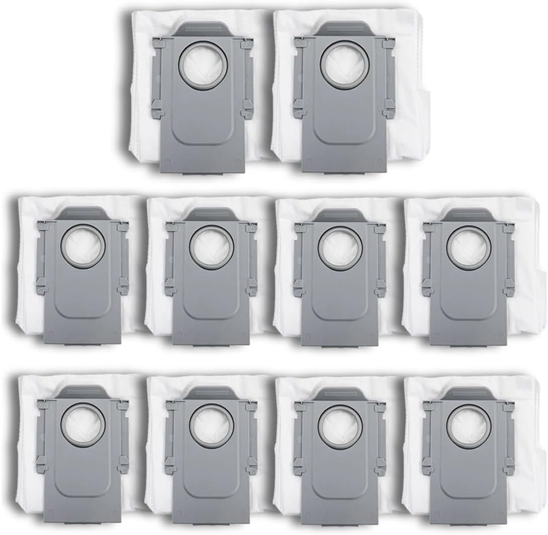 MHAWBL-Roborock 10pcs Dust Bag for Q Revo/S8 MaxV Ultra/S8 Max Ultra/Qrevo MaxV/Pro/Master/Curv/Plus/Slim/Edge Robot Vacuum