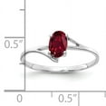 thumbnail image 2 of Primal Gold 14 Karat White Gold 6x4mm Oval Lab Created Ruby Ring, 2 of 4
