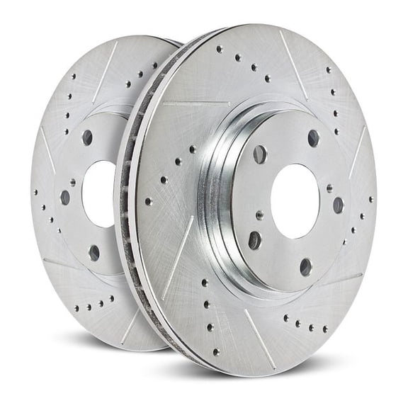 Power Stop AR8210XPR Evolution Drilled & Slotted Rotors -Front