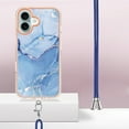 thumbnail image 2 of Case for Google Pixel 6A case,Shiny IMD Marble Pattern Lanyard Case for Girls,Enhanced Camera and Screen Protection Cover, 2 of 6