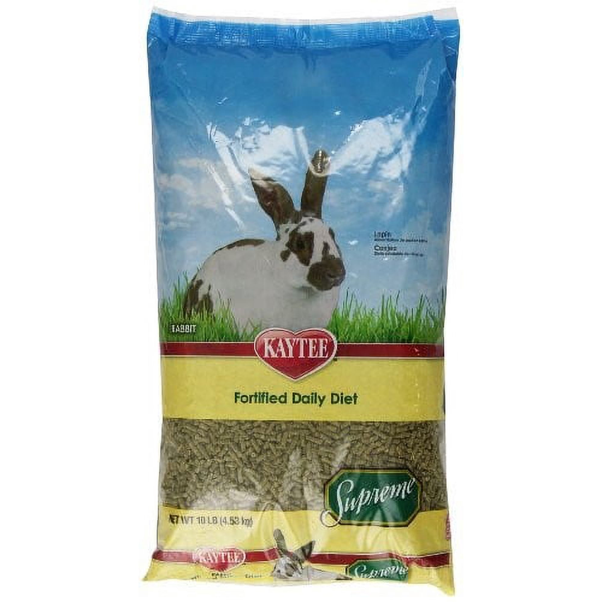 Kaytee Supreme Fortified Daily Diet Rabbit Food, 10-lb