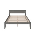thumbnail image 4 of Orlando Queen Solid Wood Platform Bed in Grey, 4 of 14