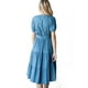 thumbnail image 3 of Vestido midi mezclilla con olanes AMAD Casual para mujer Talla M, 3 of 4