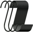 thumbnail image 1 of 30-Pack Black S-Hooks for Kitchen & Home Organization – 9.5cm Versatile Hanging Hooks for Utensils, Pots, Towels & More, Durable & Space-Saving Design, 1 of 6