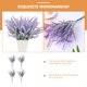 thumbnail image 3 of unbranded 4Ud Flores Artificiales De Lavanda Para En Hogar Y Jardín, 3 of 6