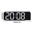 thumbnail image 3 of Projection Digital Alarm Clock for Bedroom, Colorful LED Alarm Clock for Bedrooms with LED Alarm Clock, Gifts for Relatives and Friend(White), 3 of 6