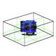 thumbnail image 1 of M Buder Nivel Láser de 12 Líneas Luz Verde Autonivelante Azul, 1 of 5
