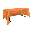 thumbnail image 1 of LA Linen TCOrgz60X126-OrangeO48 Sheer Mirror Organza Rectangular Tablecloth, Orange - 60 x 126 in., 1 of 4