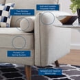 thumbnail image 2 of Modway Revive 2-Piece Fabric Upholstered Sofa and Loveseat Set in Beige, 2 of 7