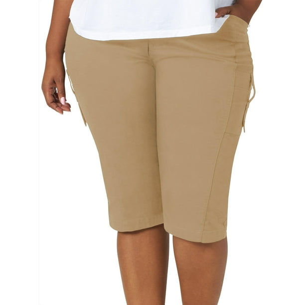 plus size cargo capris