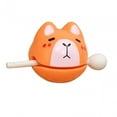 thumbnail image 4 of Colcolo Wooden Buddhist Percussion Instrument Chinese Temple Wooden Drum Meditation Orange, 4 of 8