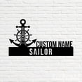 thumbnail image 4 of Handmadetneonsign Sailor Metal Nameplate, Sailor Desk Nameplate, Sailor Desk Name Plate Decor, 4 of 5