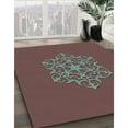 thumbnail image 3 of Ahgly Company Machine Washable Indoor Rectangle Transitional Red Brown Area Rugs, 6' x 9', 3 of 7