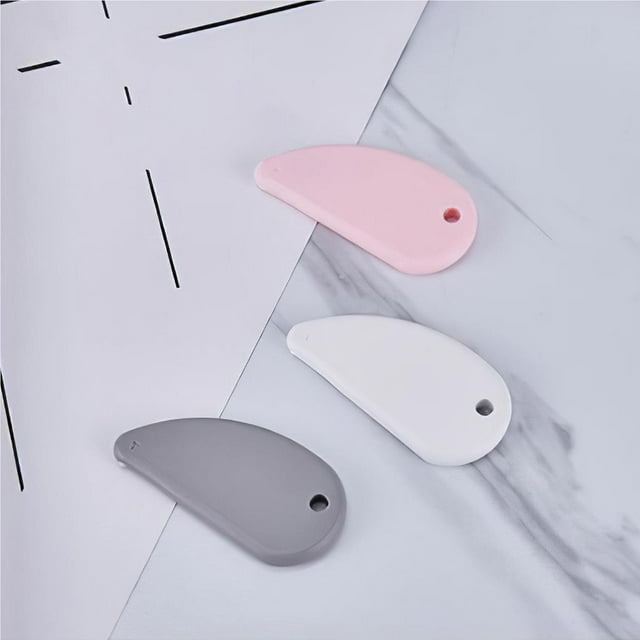 3 Pieces Practical Ceramic Safety Slicer High Strength Fixed Handy and Wear-resistant Box Opener with Keychain Hole for Scrapbooking Plastic Package