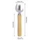 thumbnail image 2 of Sacacorchos de acero inoxidable para vino, con llave y forma de T, sacacorchos manual portátil para botellas de vino en casa, fácil de atornillar y sacar el corcho, 2 of 6