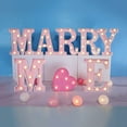 thumbnail image 4 of Led Letter Lights - Large Size Pink K With Led Bulbs, Glitter Finish - For Bedroom Decor, Party Decorations, Wedding Decor, Home Decor, Nursery Decor, 4 of 7