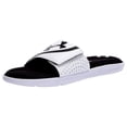 thumbnail image 5 of Under Armour Men's UA Ignite VI Slides Athletic Sandals Flip Flop Foam 3022711, White/Black, 9, 5 of 11