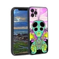 thumbnail image 1 of Compatible with iPhone 11 Pro Phone Case, Psychedelic-Trippy-Alien-Art-Visuals-Colours13 Case Men Women, Flexible Silicone Shockproof Case for iPhone 11 Pro, 1 of 1