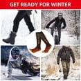 thumbnail image 4 of WZCPCV Heated Socks for Men Women, 5000mAh Rechargeable Heated Socks, Temperature Control  Foot Warmer for Skiing Camping Running Cycling,Gray, 4 of 7