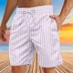 thumbnail image 3 of Pantalones Cortos para Hombre Atléticos Pantalones de Playa de Impresión Especial, Pantalones Cortos Atléticos de Poliéster Elásticos para Hombres, 3 of 8