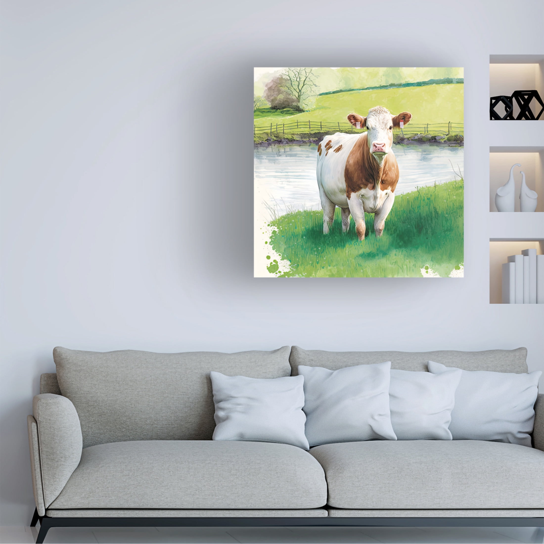 Canvas Wall Art - The Golden Valley 'First Day Out' Wall Art for Living Room, Bedroom, or Office Décor by Trademark Fine Art - 24 x 24 Inches