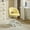 Yellow-Faux Rabbit Hair, variant on Zimtown Swivel Makeup Chair Accent Chair with Wheels, Comfy Faux Rabbit Hair Office Chair for Bedroom, Yellow